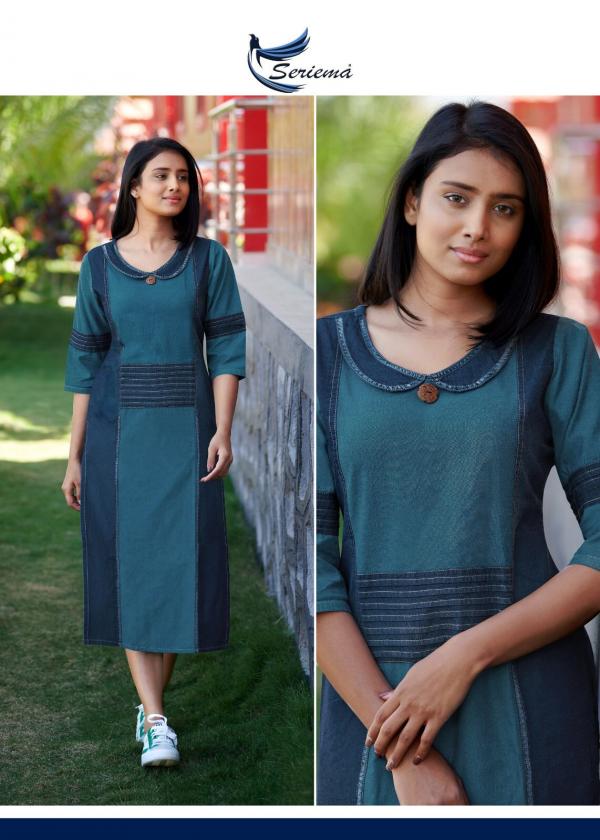 Seriema Kumb Capture 4 Fancy Wear Denim Kurti Collection